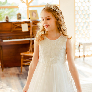 Ropa <span class=keywords><strong>para</strong></span> Niñas, <span class=keywords><strong>Vestido</strong></span> <span class=keywords><strong>de</strong></span> Encaje Blanco Largo <span class=keywords><strong>para</strong></span> Cumpleaños, Primera Comunión, <span class=keywords><strong>Vestido</strong></span> <span class=keywords><strong>de</strong></span> Fiesta <span class=keywords><strong>para</strong></span> Niñas - Product Image 5