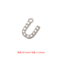 Doreyly — grand pendentif en zircon miniature, pas cher, accessoires à lettres de l'alphabet anglais, 26 pièces