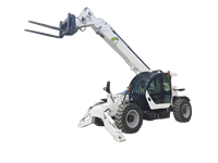 Chariot télescopique avec boîte de vitesses, moteur et pompe pour utilisation en ferme et sur chantier, capacité de 3 tonnes, faible entretien