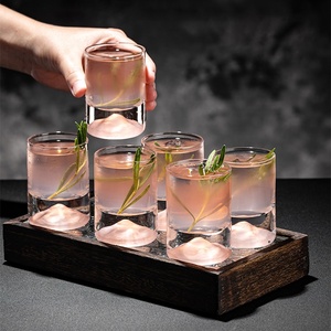 Verres à shot en vrac, originaux, roses, en forme <span class=keywords><strong>de</strong></span> colline <span class=keywords><strong>de</strong></span> montagne, à fond épais, pour fête, <span class=keywords><strong>de</strong></span> haute qualité, petits verres à shot <span class=keywords><strong>de</strong></span> <span class=keywords><strong>tequila</strong></span> - Product Image 2