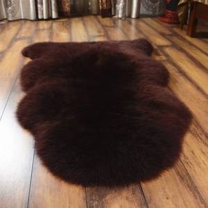 <span class=keywords><strong>Tapis</strong></span> et carpettes en peau de mouton véritable australienne à poils longs, couverture en fourrure de mouton véritable - Product Image 4