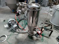 Pompe à moteur de convoyeur à vide pneumatique en acier inoxydable à vitesse réglable 380V 1 an Système d'alimentation d'élévateur de transfert de poudre