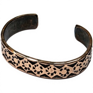Bracelet en cuivre ayurvédique thérapeutique bio-énergétique pour la santé, bijou cadeau, vente en gros, haute qualité, écologique, résistant au ternissement - Product Image 1