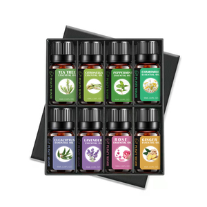 Huile essentielle pure d'aromathérapie naturelle à pression de vapeur de marque privée Massage Spa huile pour le <span class=keywords><strong>visage</strong></span> et le corps <span class=keywords><strong>Lotion</strong></span> pour le corps ensemble d'huiles essentielles - Product Image 1