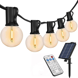 Jaiyi 25pcs G40 chuỗi đèn 25 LED Edison phong cách quả cầu bóng màu đen dây kết nối IP65 không thấm nước ngoài trời LED ánh sáng chuỗi - Product Image 5