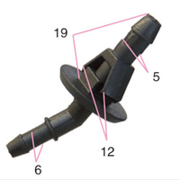 Buse de pulvérisation d'eau d'essuie-glace de lave-glace de voiture automatique