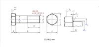 DIN931 304 Stainless Steel Half-Thread Full Thread External Hexagonal Bolt M3 M4 M5 M6 Full Series Fasteners Zinc Plated Finish