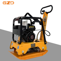 Compacteur à plaque vibrante électrique/essence/diesel GZD, couleur et logo personnalisés OEM pour le compactage du sol et de l'asphalte