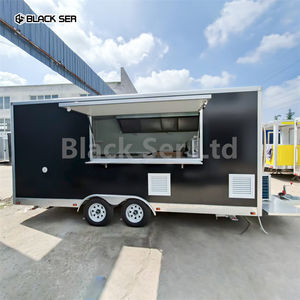 Blackser Standard australiano 4.8m in fibra di vetro in alluminio Mobile Food camion rimorchio per la vendita nuovo carrello Fast Food - Product Image 3