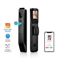 Cerraduras inteligentes TTLock con aplicación a prueba de agua, cerradura de puerta inteligente con cara 3D digital eléctrica de seguridad para uso en exteriores