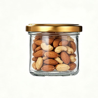 Bocaux en verre à large ouverture hermétiques, bocaux en verre pour confiture, contenants alimentaires de 125 ml avec couvercle métallique pour la mise en conserve des aliments