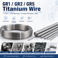 Fil de titane GR1 GR2 GR5 1-10 mm pour tournage CNC, pièces mécaniques, usinage de précision, OEM