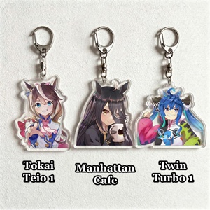 OEM ODM <span class=keywords><strong>Anime</strong></span> Uma Musume Pretty Derby Acrylic <span class=keywords><strong>Anime</strong></span> Chibi Charm Umamusume Llavero Colgante para Bolso de Chica Jinete Kawaii Regalo <span class=keywords><strong>Otaku</strong></span> - Product Image 4