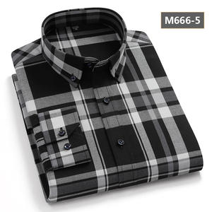 Nuova Camicia a Quadri da <span class=keywords><strong>Uomo</strong></span> Autunno 2024 in Puro Cotone a Maniche Lunghe Fashion Casual Slim Fit Giovane Tutta in Cotone a Quadri - Product Image 2