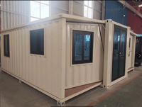 Maisonnette Moderne Portable avec Intérieur Entièrement Meublé, Conteneur Prêt à Expédier pour Vivre dans le Jardin