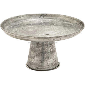 Soporte redondo de metal para pastel de catering Soporte de exhibición de pastel galvanizado de metal Soporte de pastel decorativo de forma redonda - Product Image 6
