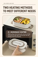 Boîte à lunch en acier inoxydable 304 personnalisée avec logo, étanche, compartimentée, compatible micro-ondes, portable, vente en gros