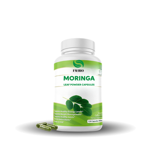 FM OEM/ODM Moringa Folha Pó Cápsulas 92 + Nutrientes e 46 Tipos de Antioxidantes Suporta Adulto Controle de Peso - Product Image 1