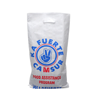 Sacs d'emballage de farine blanche en polypropylène OEM, sac tissé en PP 10Kg, 25Kg, 50Kg, sac tissé en PP