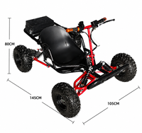 Go Kart Eléctrico de 48V con Control Estable y Alta Velocidad, con Freno de Disco Hidráulico para Carreras Todoterreno