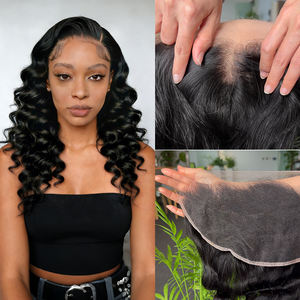 Cierre frontal de encaje con ondas sueltas al por mayor, cabello humano virgen Remy brasileño 100%, 10, 12, 14, 16 pulgadas - Product Image 3