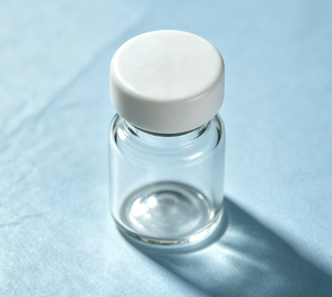 Flat White Plastic Lid Ultra Clear Borosilicate <b>Crimp</b> Vials, Airtight Mini Glass Bottles For Sample Storge - Product Image 5