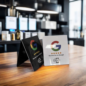 Tarjeta de Visita con Código QR NFC de 3"X4", PVC Impermeable, con Soporte de Exhibición, Certificación ISO para Reseñas de Google, Instagram, Tripadvisor, Trustpilot - Product Image 6