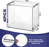 Boîte magnétique en acrylique pour boosters TCG japonais, boîte standard écologique et empilable avec fermeture protectrice