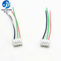 Cableado Personalizado de 4 Pines con Extremo Abierto, Cable Conector de Una Sola Cara con Extremo Estañado para Cableado Electrónico Interno de Electrodomésticos
