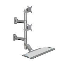 Meisonic BDT-03 Soporte de Brazo Articulado para Monitor de Aluminio de Alta Resistencia, Compatible con VESA, Diseño sin Espacios para Pantallas de 13 a 32 Pulgadas