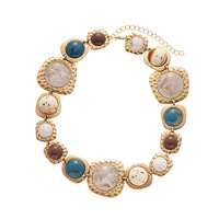 Parures de bijoux traditionnels indiens vintage de haute qualité pour femmes, boucles d'oreilles rondes irrégulières plaquées or, collier Bollywood