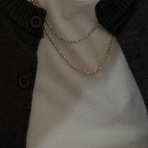 Collier à franges en argent pur S925 pour femmes, design élégant et polyvalent avec des perles - Product Image 2