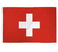 Drapeau bannière en polyester 100D double impression 3x5 pieds, nouveau, de Suisse, en gros