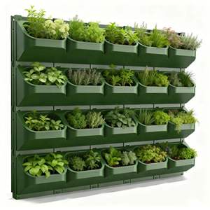 Jardinière à fraises d'extérieur, jardinière à fraises verticale à plusieurs niveaux, pots suspendus pour la décoration murale et de garde-corps d'extérieur - Product Image 1