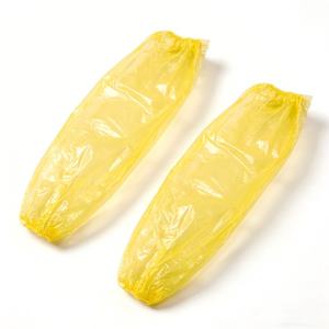 Fundas Protectoras de Plástico Desechables para Brazos, Directo de Fábrica, Fundas de PE <span class=keywords><strong>con</strong></span> <span class=keywords><strong>Puños</strong></span> Elásticos, Impermeables, OEM - Product Image 1