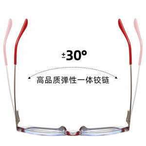 Lunettes anti-lumière bleue 87314, monture carrée en métal Tr90, unisexe, monture complète avec charnière élastique pour un usage quotidien - Product Image 1