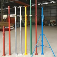 Étai télescopique réglable en acier robuste XSH, entièrement fileté, pour coffrage de dalle, peint en vert, Construction 1