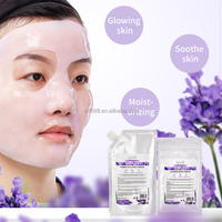 Masque à la gelée de lavande anti-âge et réparateur de marque privée Protection UV Masque en caoutchouc de qualité supérieure pour le visage Ensemble spa