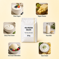 Poudre d'isolat de protéines de pois non aromatisée, végétalienne, à base de plantes, sans gluten, sans soja, pour la récupération musculaire, la musculation et l'énergie