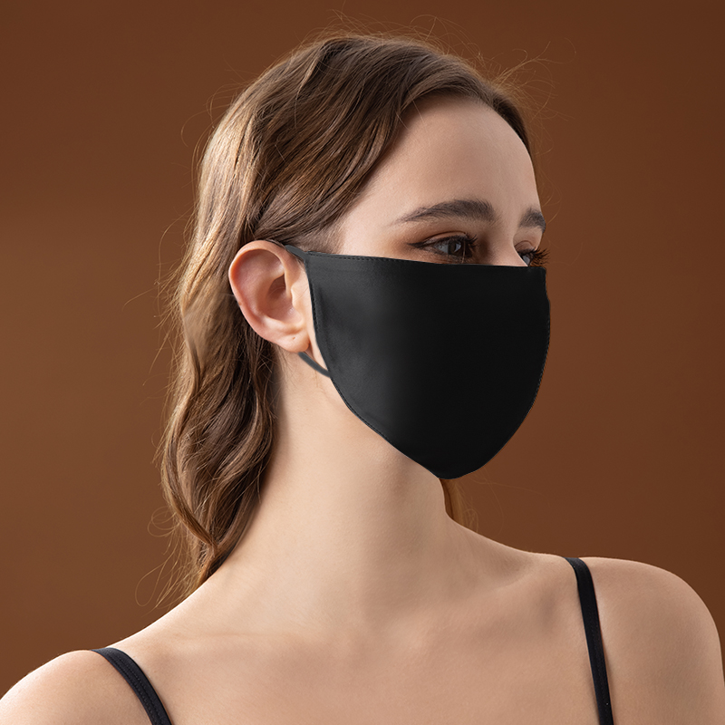 Couvre-visage en soie de mûrier noire 100% qualité 6A