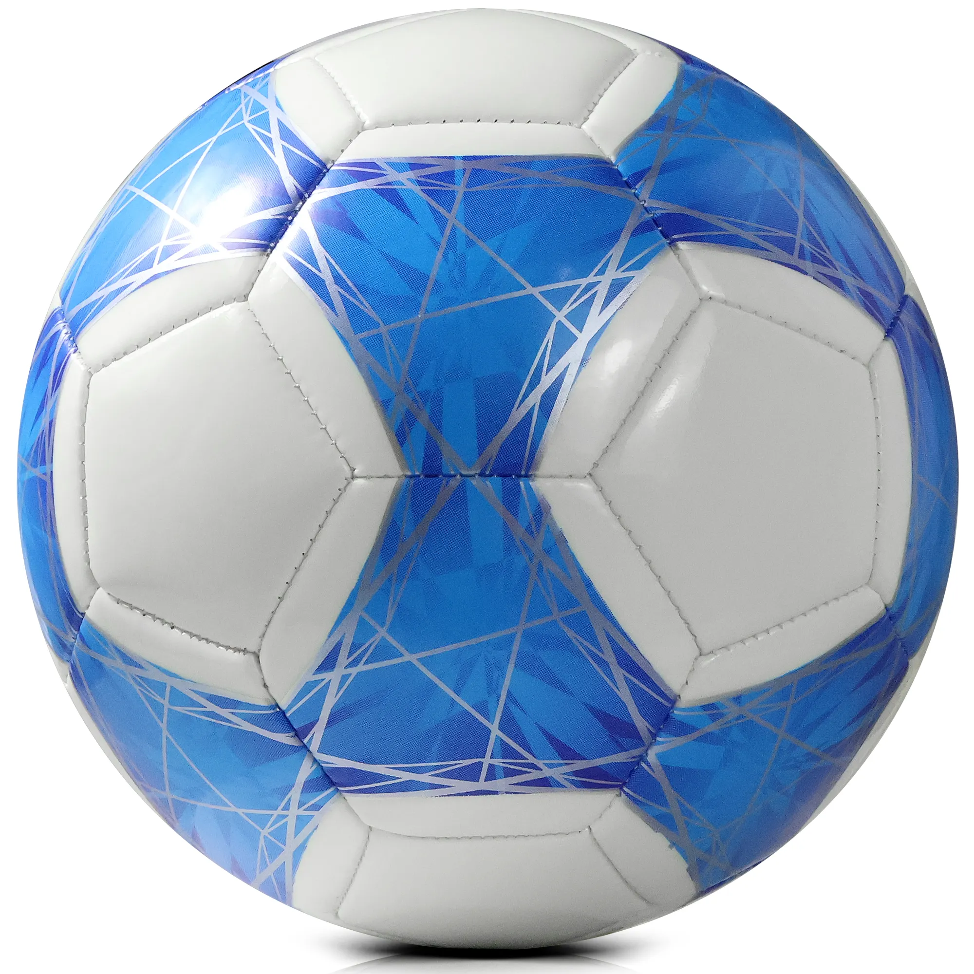 Classical Glow In The Dark Luminous Soccer Balls Machine Stitched Soccer Ball Custom Offical Size PU Soccer Ball