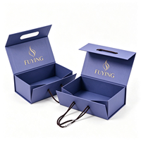 Boîte cadeau pour vêtements et chaussures, emballage de luxe, logo doré, carton, extra large, pliable, magnétique, boîte à bottes personnalisée avec poignée