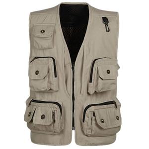 Gilet Multifunzionale con Tasche Multiple per Uomo, Abbigliamento Estivo da Viaggio, Giacca Senza Maniche - Product Image 4