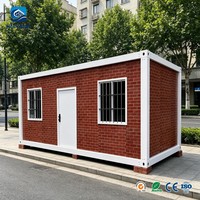 Maisonnette Modulaire Portable Moderne 20ft 40ft Conteneur en Verre Installation Facile Maisons Mobiles Contenedores Prix