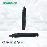 Connecteur solaire PV IP65 étanche 1000V mâle/femelle DC en aluminium et cuivre type MCX pour câble de panneau solaire