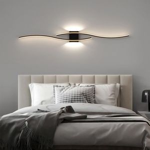 Style nordique décoratif salon chambre intérieur <span class=keywords><strong>serpent</strong></span> cambre en forme de S applique murale créative intérieur moderne Led applique murale - Product Image 3