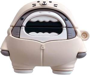 Étui pour <span class=keywords><strong>Airpods</strong></span> Pro 3, mignon, 3D, amusant, dessin animé, requin, PVC, housse de protection pour Apple <span class=keywords><strong>Airpods</strong></span> Pro 3e génération - Product Image 1