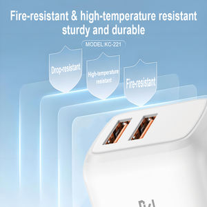 Precios Bajos Cargador EU 2.4A USB-A*2 Carga Inteligente Simultánea Compatible con <span class=keywords><strong>Dos</strong></span> Dispositivos Teléfono Móvil/Tableta/PS3/<span class=keywords><strong>PS4</strong></span> KAXINSI KC-221 - Product Image 6