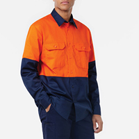 Chemise de travail pour hommes en sergé ventilé et respirant avec empiècement dorsal ventilé en maille, logo personnalisé, idéale pour l'été