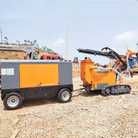 Foreuse à chenilles diesel pour travaux en plein air et en fond de trou avec boîte de vitesses, profondeur de forage maximale de 30 m, haute productivité, utilisation pour le minerai